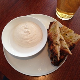 Smoked cods' roe, with toasted sourdough